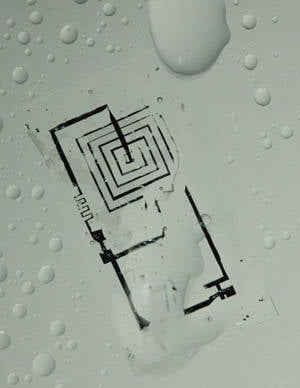 Dissolvable electronics in water