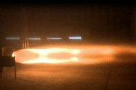 A video still of the rocket test. Pic: Bloodhound SSC