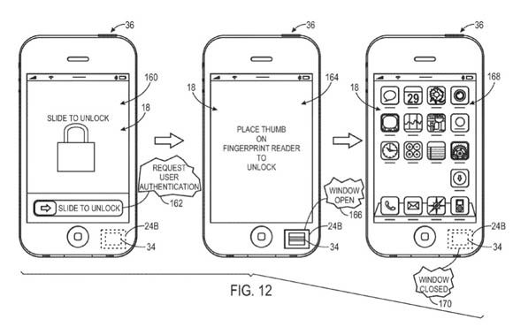 Illustration from Apple 'hidden components' patent application