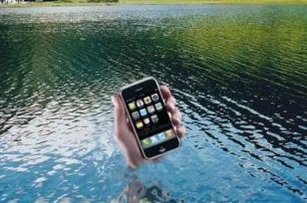 iPhone in the Lake