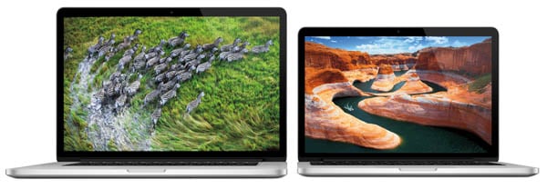 15-inch and 13-inch MacBook Pros with Retina Display