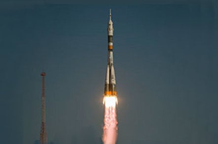 The Soyuz TMA-06M launched from the Baikonur Cosmodrome in Kazakhstan to the International Space Station at 6:51 a.m. EDT. NASA astronaut Kevin Ford and Russian cosmonauts Oleg Novitskiy and Evgeny Tarelkin now are safely in orbit. credit: NASA