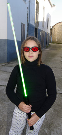 Katarina with the lightsaber