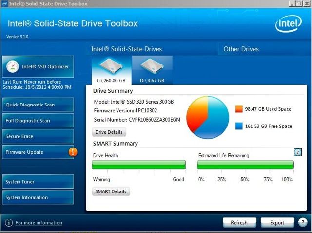 Intel SSD Toolbox