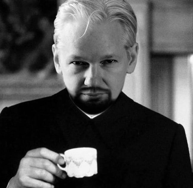 Julian Assange as Hugo Drax