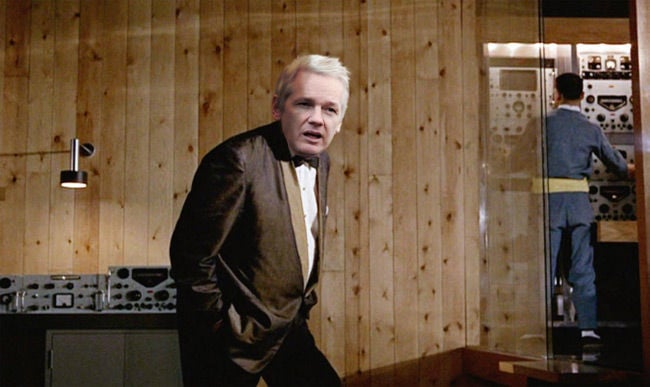 Julian Assange as Goldfinger