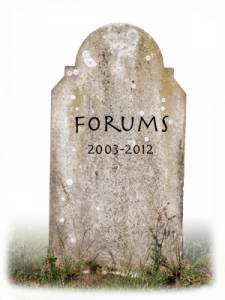 Atlassian's Forums tombstone