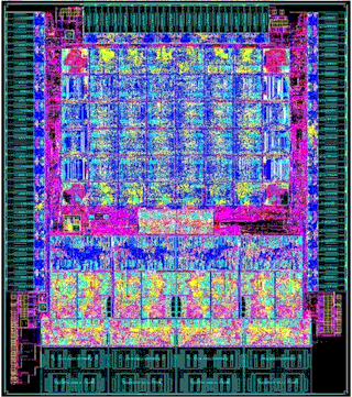 Die shot of the Aries interconnect chip