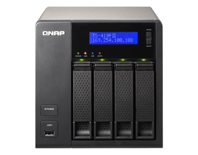 QNAP TS-419P II 4-bay NAS drive