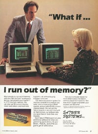 January 1983 Byte magazine – Saturn VisiCalc memory board ad