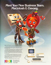 1984 Macworld Premier Issue – Davong hard drive ad