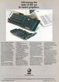January 1988 Byte magazine – AT&T TARGA ad