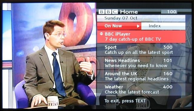 BBC iPlayer via the Red Button
