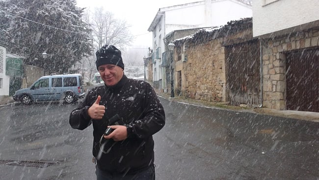 Me in a snowstorm, March 2011