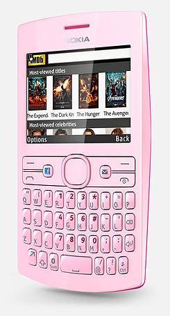 Handset, in pink