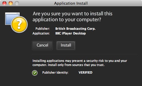 BBC iPlayer notification
