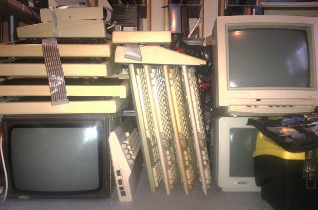 Mr Hammond's stack of antique computer kit