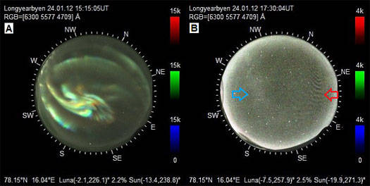 Images from the NORUSCA II Camera