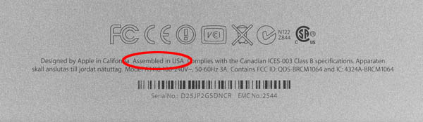 21.5-inch iMac – 'Assembled in US'