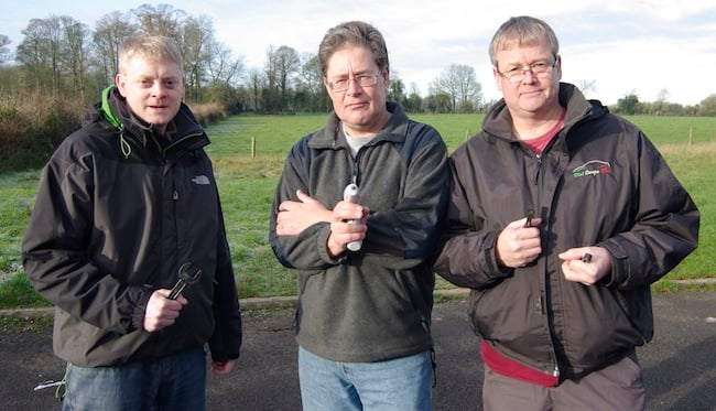 From left to right: Anthony Stirk, Dave Akerman and Neil Barnes