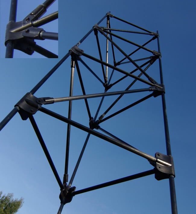 Our carbon fibre flying truss constructed