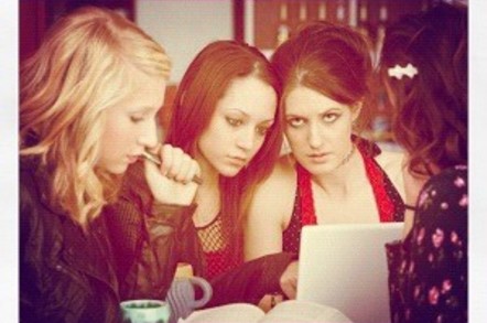 An instagrammed photo of teenagers, credit Shutterstock