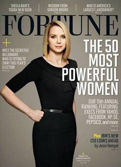 Yahoo! CEO Marissa Mayer on the cover of Fortune