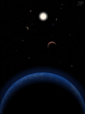 Artist&amp;amp;rsquo;s impression of the Tau Ceti system