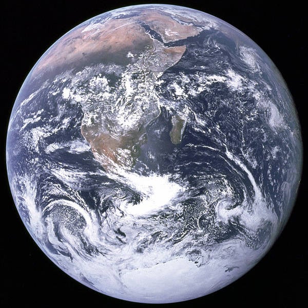 NASA 'Blue Marble' image of Earth taken on December 7, 1972, by the crew of the Apollo 17 spacecraft