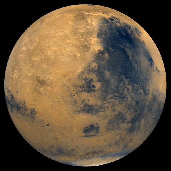 NASA Mars Digital Imaging Model (MDIM) mosaic created from raw Viking Orbiter images