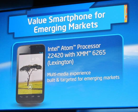 Intel announces its reference platform for smartphones in emerging markets