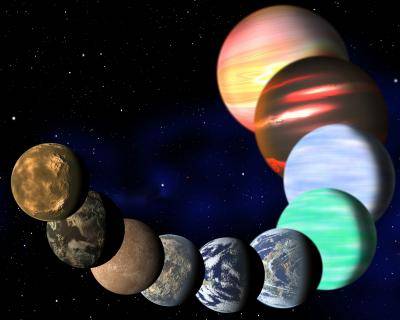 Artist's impression of the the variety of planets being detected by NASA's Kepler spacecraft, Credit: C. Pulliam & D. Aguilar (CfA)