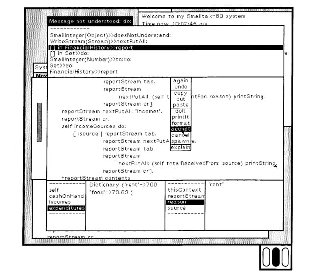 Xerox Smalltalk programming