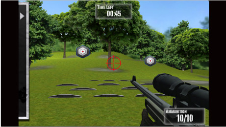 Screengrab of NRA: Practice Range, an iPad app