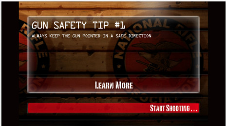 Screengrab of NRA: Practice Range, an iPad app