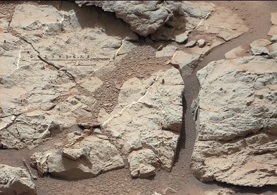 Mars veins in rocks