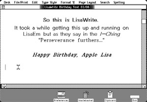 Apple LisaWrite