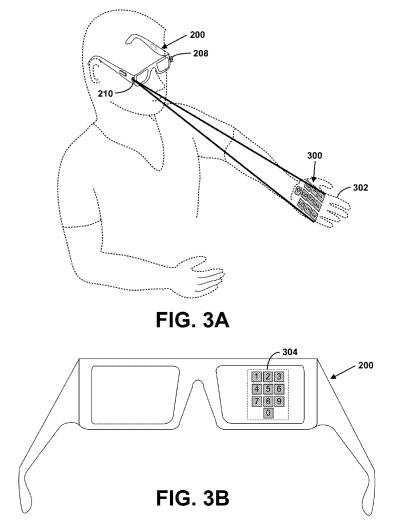 Google's laser projection glasses