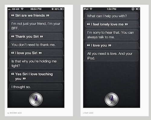 Siri screenshots, screengrab Shit Siri Says