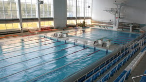 An Olympic-sized swimming pool