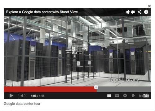 Google Lenoir datacentre with Oracle tape libraries