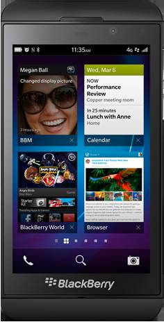 The BlackBerry Z10