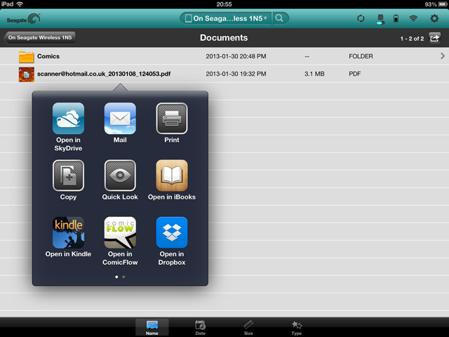 Seagate Media app