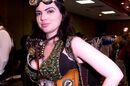Steampunk fan with goggles