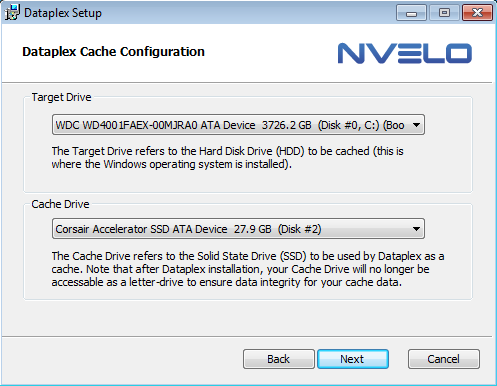 Nvelo Dataplex set-up