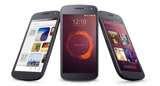 Photo of smartphones running Ubuntu