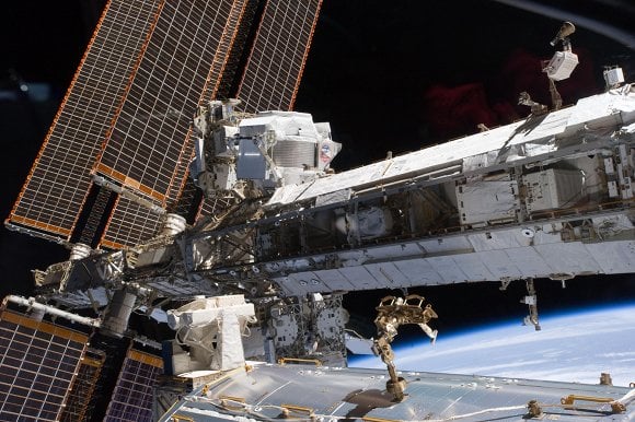 Alpha Magnetic Spectrometer installed on the S3 truss on ISS
