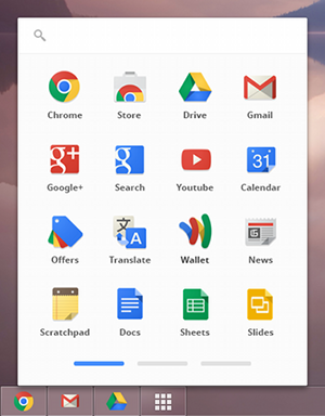 Chrome app launcher