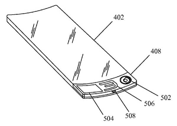 Apple 'Bi-stable Spring with Flexible Display' patent illustration