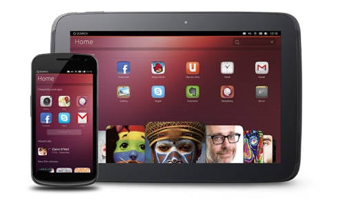 Photo of Ubuntu running on tablets and smartphones